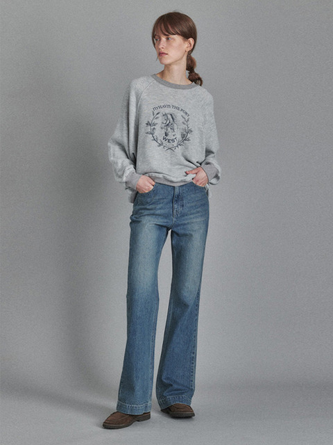 티셔츠 - 니하운 (nyhavn) - Caballo sweatshirts (Grey)