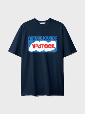 24SS Cotton Short Sleeve T-Shirt Natural Sound Navy