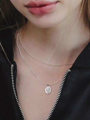 Moonsun Pendant Silver Necklace N01142