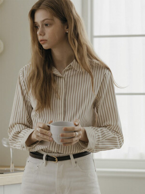 24SS_ 엠마 라운드셔츠 Emma round shirt (Stripe)