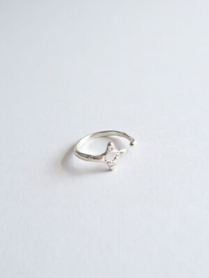 Forsythia open ring [silver/gold]