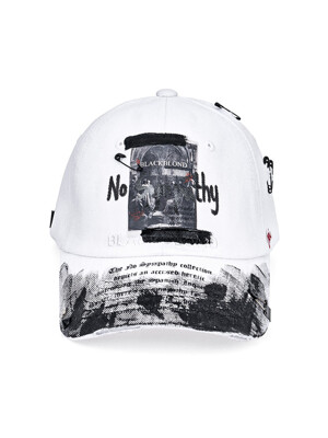 BBD No Sympathy Graffiti Logo Cap (White)