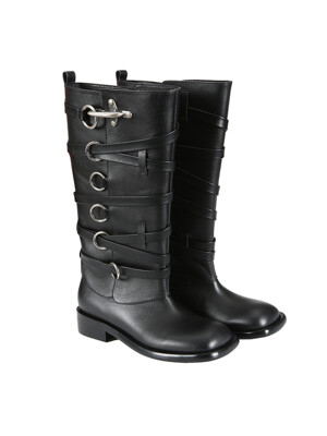 HARNESS BOOTS aaa388w(BLACK)