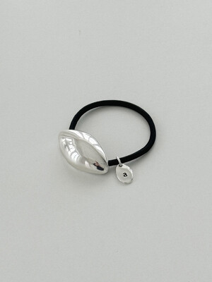 Pebble Initials Hair Band [Silver]