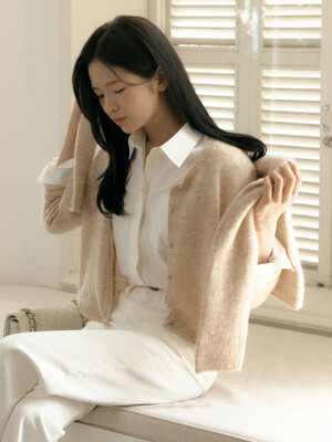 WOOL ALPACA BUTTON CARDIGAN_2COLOR