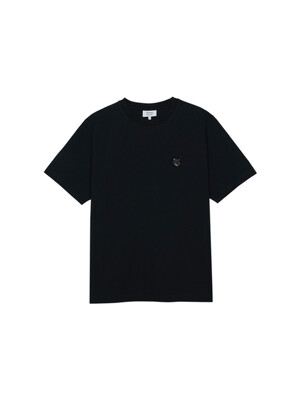 메종키츠네 남여공용 볼드 폭스헤드 패치 콤포트 반팔티 블랙 MM00127KJ0118-P199