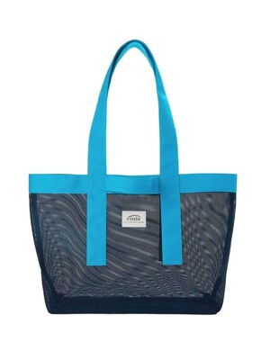 MESH SHOPPER BAG-NAVY
