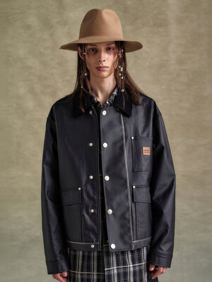 DAWOORI INSIDE OUT JACKET awa674m(BLACK)