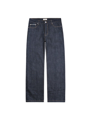 075 Raw Selvedge denim Jeans (Indigo Blue)