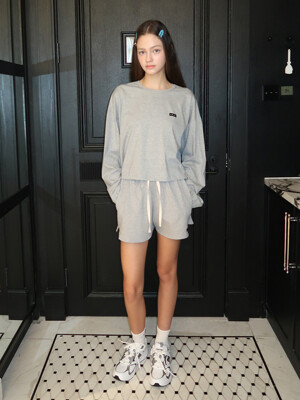 Small Logo Summer Shorts 멜란지 그레이