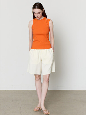 SANDY BEACH BANDING HALF PANTS [IVORY]