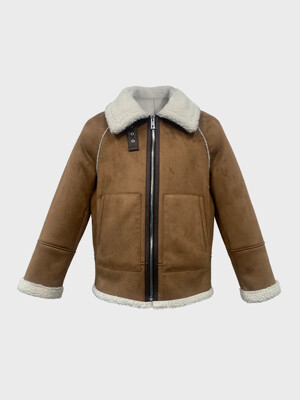 FAUX MUSTANG JACKET (CAMEL)