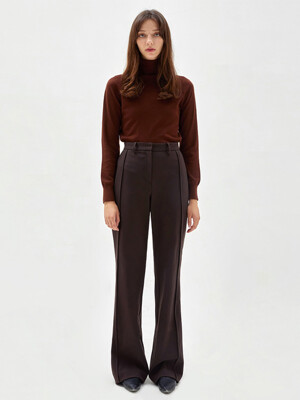 LINED BOOTS CUT TROUSERS BROWN