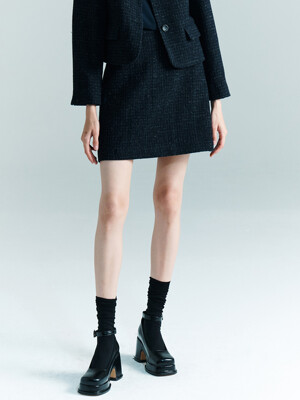 [Tweed] Harris Tweed Mini Skirt