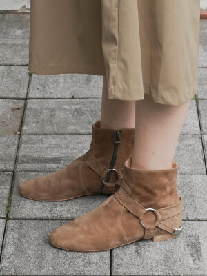 NO. Margaret Ancle Ring Boots _ KHAKI BROWN