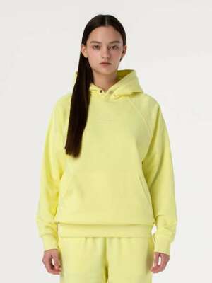 SMALL LOGO PIPING HOODIE-LIME