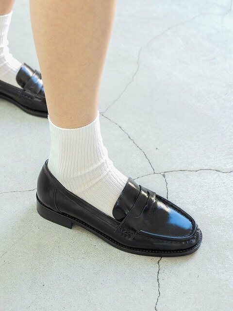플랫슈즈,로퍼,로퍼 - 논더레스 (NONETHELESS) - Penny loafers / black [N-267/BK]