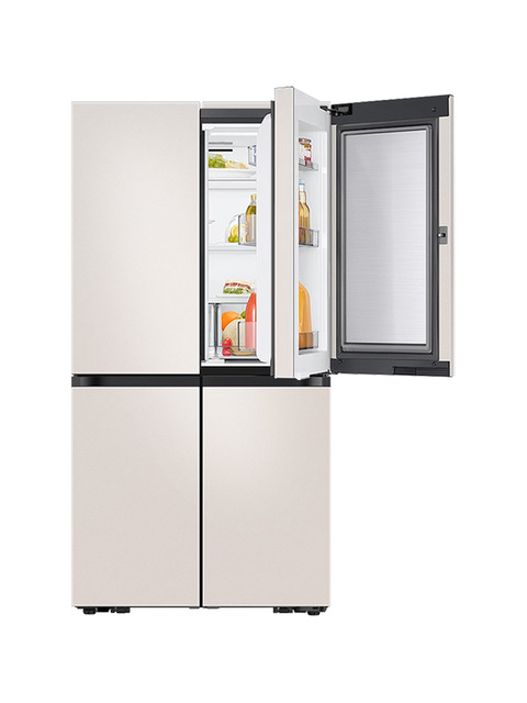 주방가전 - 삼성 (SAMSUNG) - 23년 NEW 비스포크 4도어 냉장고 RF84C926A4E 매트크리미베이지 1등급 푸드쇼케이스