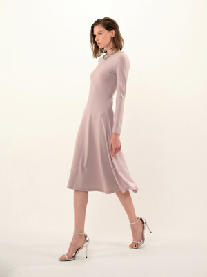 Lita open-back dress (lilac)