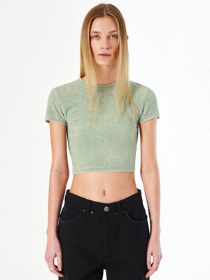 BACK POINT TERRY TEE (green)