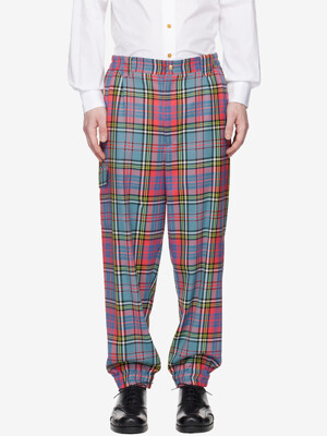 [UNISEX] 23SS BACK DOOR COMBAT TROUSERS TARTAN 3F010005-W00H6-SI223-W00H6-G201SI