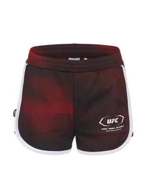 UFC 액티브 라인 릴렉스핏 숏 팬츠 (AOP) 레드 U4SPU2217RE