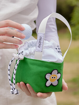 leeds mini ball bag green