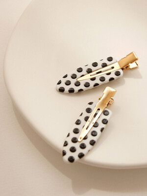 Dot Point Front Side Hair Clip H01018