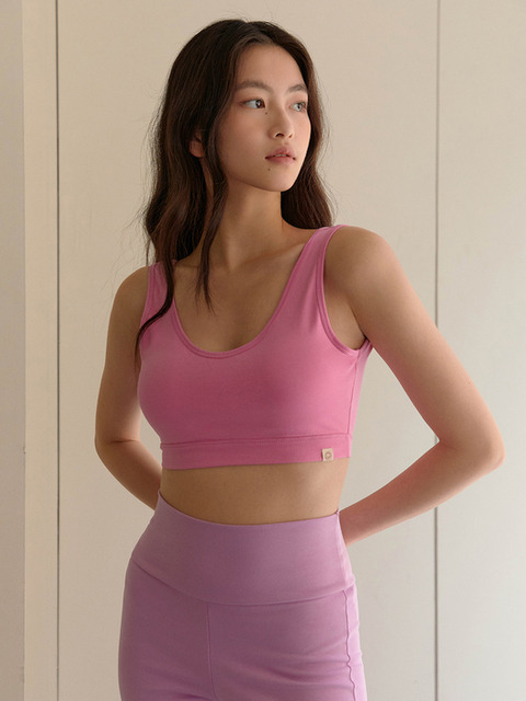 애슬레저 - 디야니 (dhyani ) - Niyama bra top (Cosmos pink)