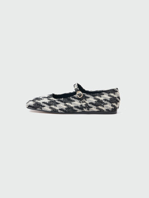 XAVA Square Toe Mary-Jane - Grey/Black Multi