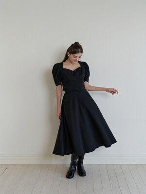 [단독] Amy flare skirt (black)