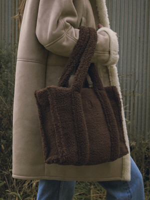 SIAC3015 shearing tote bag_Brown_M