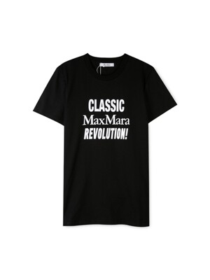 막스마라 여성 클래식 블랙 티셔츠 19460129600 012