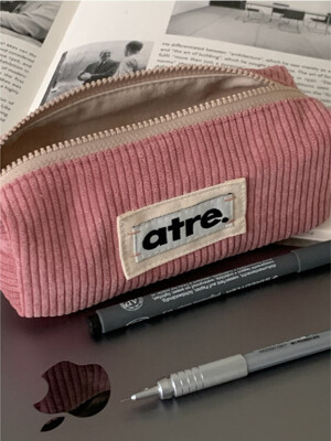 pencil case_corduroy pink