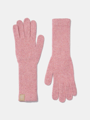 basic long wool gloves (G003_light pink)