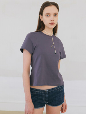 Poev Arched T-Shirt - Charcoal