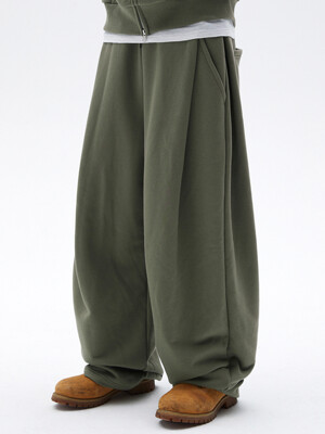 TWO TUCK LONG PANTS [KHAKI]