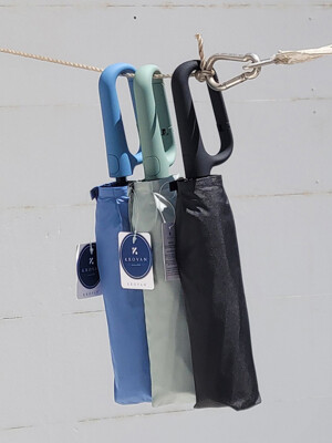 크로반 카라비너 튼튼한 3단 자동우산 KR27