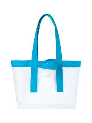 MESH SHOPPER BAG-WHITE
