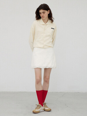 No.2 Balloon Shorts, White