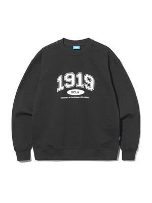 남녀공용 1919 로고 프린트 스웨트셔츠[BLACK](UB3LT87_39)
