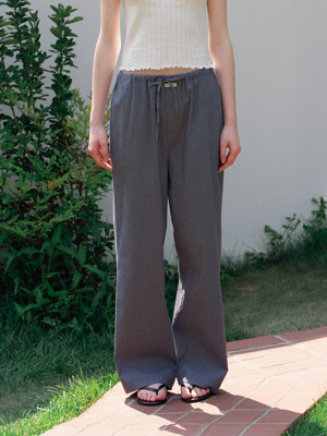 Seersucker Band Pants (Navy)