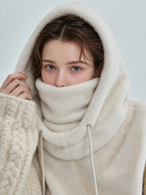 알리올리 Eskimo Eco Fur Balaclava_2 Color