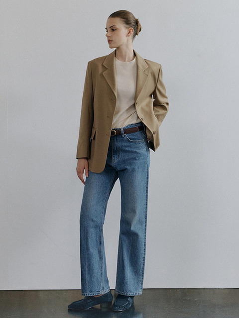 바니스뉴욕 26FW 아티장 개더 로퍼 네이비