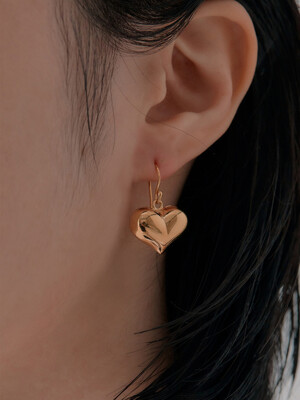 [SILVER] B HEART HOOK E (2 COLORS)