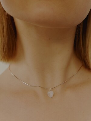 [Silver] Pure Heart Necklace