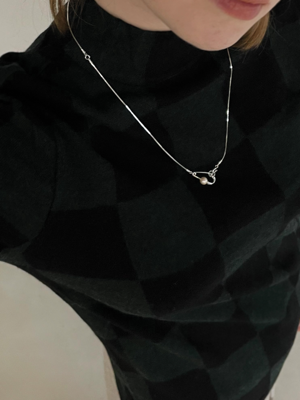 Long clip necklace S