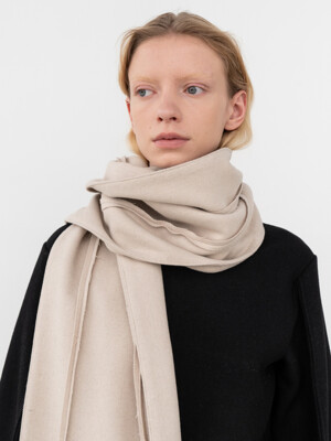 Wool Long Scarf (CREME)