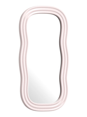 [배송 4-6주 소요] Wave Mirror (Pastel Pink / Large)