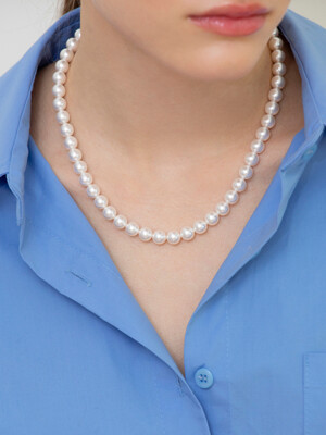 swarovski pearl classic necklace 8mm